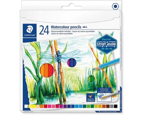 STAEDTLER Buntstift Malset, (24-tlg), mit wasservermalbarer Mine
