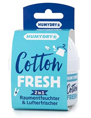 HUMYDRY Mini 75 g MIX – Luftentfeuchter und Raumduft – Nimmt Feuchtigkeit auf und neutralisiert Gerüche – Düfte: Lavendel und Cotton Fresh – Für bis zu 8 m²,