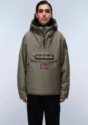 Napapijri Rainforest Next tea leaf g0a (G0A) XXL - Funktionsjacke für Herren - Wasserdichte Funktionsjacke mit atmungsaktiven Materialien, ideal für Outdoor-Aktivitäten. Perfekte Passform mit verstellbarer Kapuze und inneren Bündchen.
