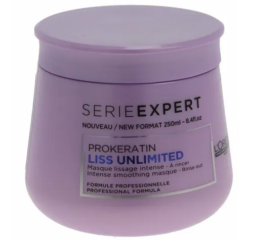 L'Oréal Professionnel Prokeratin Liss Unlimited Maske - 250 ml Haarmaske für geschmeidiges Haar. Ideal zur Pflege und Glättung, schützt vor Frizz und verleiht Glanz. Perfekt für alle Haartypen.