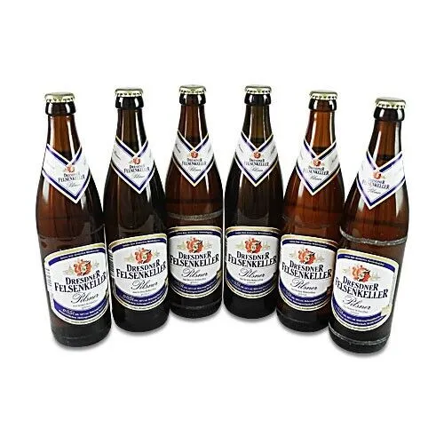  4,13€/1l) Dresdner Felsenkeller Pilsner (6 Flaschen à 0,5 l / 4,8% vol.