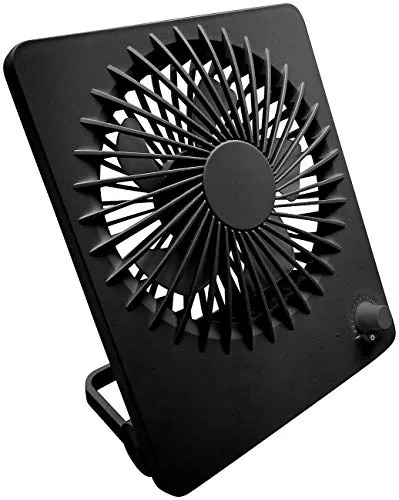 PEARL Akku Lüfter: Flexibler Akku-Tisch- und Wandventilator - Tischventilator mit stufenlos einstellbarer Geschwindigkeit und bis zu 3 Stunden Laufzeit. Ideal für unterwegs und Aktivitäten im Freien. Leiser Betrieb und platzsparendes Design!