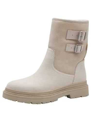 Tamaris COMFORT Damen Winterstiefel - Gefüttert & Wasserabweisend, Beige (Ivory) - Wanderschuhe mit wärmender Einlegesohle und rutschhemmender Laufsohle für sicheren Halt. Ideal für kalte, feuchte Wintertage.