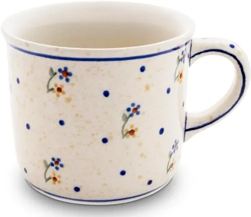 Bunzlauer keramik 400 ml Kaffeepott Teebecher Tasse Becher Ø 10,2 cm, H 8,6 cm (Dekor 111)