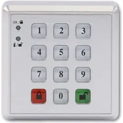 Olympia Funkzahlenschloss Protect/ProHome - Hellgrau - Alarmanlage im wettergeschützten Bereich steuern, einfache Bedienung per Zahlencode und Schutz bei Falscheingabe – ideal für Wohn- und Gewerbeimmobilien.
