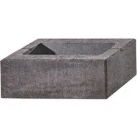 Kann Lindeza-Mauer Normalstein 40 cm x 20 cm x 15 cm Vulkananthrazit