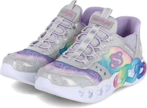 Skechers Slip-Ins Mädchen Slip-On-Sneaker ETERNAL SHIMMER Silber-Bunt Textil-Synthetik-Mix  Größe: 29