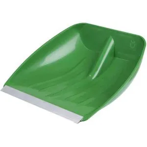 Kerbl Schneeschieber 29666, Schneeschaufel, 40cm breit, aus Kunststoff, mit Aluminiumkante