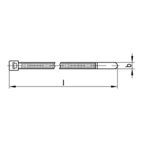 Reyher Kabelbinder, Form T 82500 PA6.6 4,7x210/55 n. T80R (100 Stück)