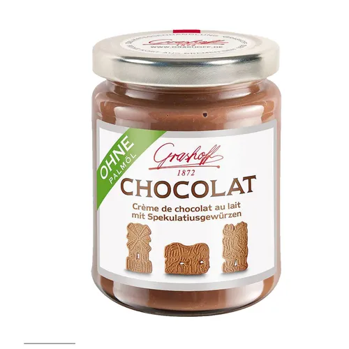 Grashoff Milch Chocolat mit Spekulatiusgewürzen ohne Palmöl 250g