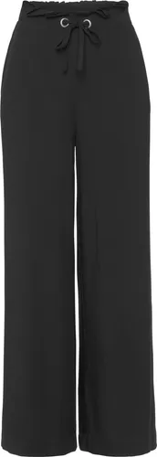 LASCANA Paperbag-Hose mit weitem Bein und Taschen – Elegante Stoffhose in Schwarz, Größe 36 - Moderne Paperbag-Hose mit weitem Bein und praktischen Taschen. Ideal für legere und elegante Looks. Aus 100% Viskose, pflegeleicht und bequem für jeden Anlass.