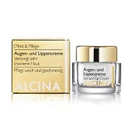 Alcina Augen- und Lippencreme 15 ml - Reichhaltige Pflege für trockene Haut an Augen und Lippen. Mit Linolsäure versorgt die Creme die empfindlichen Bereiche und verbessert die Hautstruktur für ein geschmeidiges Gefühl.