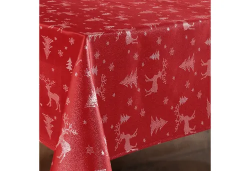 Beautex Tischdecke Lurex Nordpol Tischdecke, Silber Gold glänzend, Weihnachtstischdecke (1-tlg)