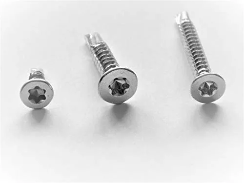 Stück Bohrschrauben 5,5x25 mm selbstschneidend verzinkt Senkkopf Torx T25 DIN 7504 PT Blechschrauben 100