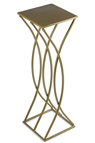 HowHomely Blumenständer Metall Gold 75 cm Hoch in gold von HowHomely