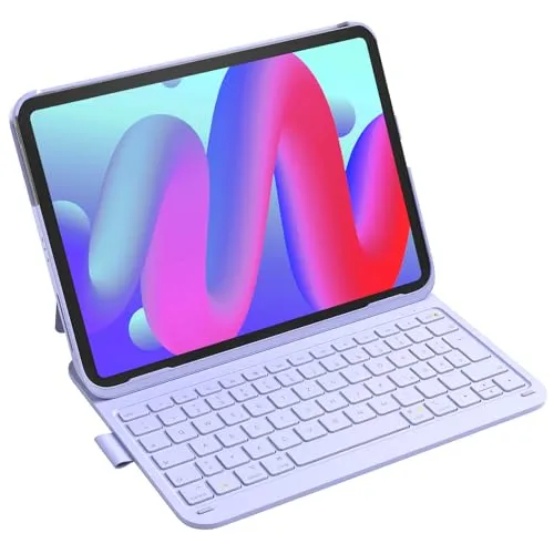Inateck Ultraleichte Tastatur Hülle für iPad Air Pro - Tastatur-Hülle für 10,9-13 Zoll iPads, ideal für Hoch- und Querformat mit praktischem Stifthalter. Perfekt für unterwegs!