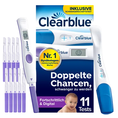 ClearBlue Kinderwunsch Kit Fortschrittlich & Digital 10+1 von CLEARBLUE