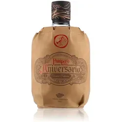 Pampero Aniversario - Aromatischer Premium-Rum Blend - Rum - Ausgezeichneter Blend mit Noten von Vanille, Schokolade und Trockenfrüchten, ideal für puren Genuss oder Cocktails.