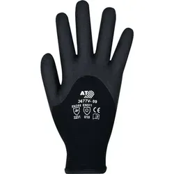 Kälteschutzhandschuhe Gr.10 schwarz - Arbeits- & Schutzkleidung mit HPT® Vinyl-Beschichtung für besten Nass- und Trockengriff, ideal für Kältebereiche und Winterdienste.