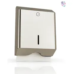 Falthandtuchspender INOX Z600, Edelstahl, abschließbar, 600 Faltpapiere - Der Falthandtuchspender INOX Z600 aus hochwertigem Edelstahl bietet Platz für 600 Faltpapiere und überzeugt durch sein modernes Design. Ideal für stark frequentierte Bereiche, sicher und platzsparend.