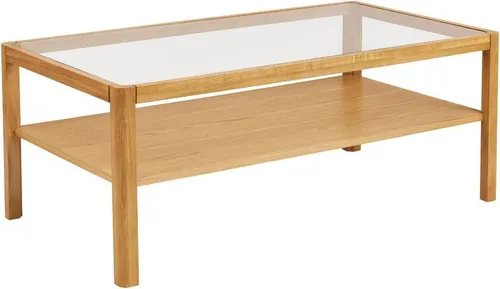 ebuy24 Couchtisch Greta aus Eiche - Eleganter Couchtisch mit den Maßen 110 x 60 x 45 cm, ideal für jedes Wohnzimmer. Lieferung erfolgt zerlegt, einfache Montage mit englischer Anleitung.