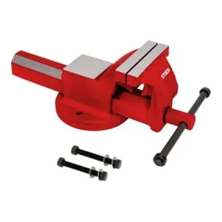 STIER Parallelschraubstock 200mm - Schraubstock mit breiter Ambossfläche, hoher Spannkraft und gehärteten Spannbacken für optimalen Halt. Inklusive Befestigungsmaterial und Rohrspannbacken, ideal für Werkstatt und Betrieb.