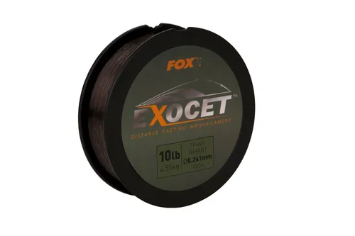 Fox Exocet Mono Trans Khaki 0,261mm 4,55kg 1000m - Angelschnüre & Vorfächer - Hochwertige Monofilschnur aus Nylon, ideal für präzises Angeln mit hoher Tragkraft.