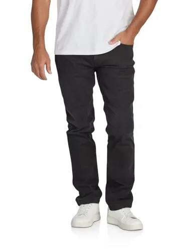 Riverso RIVChris Herren Jeanshose Stretch lang Straight Fit Schwarz - Trendige Straight Fit Jeans für Herren, die perfekt sitzt und sich angenehm anpasst. Ideal für Arbeit, Freizeit und Urlaub – pflegeleichte Denim-Qualität.