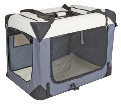 Kerbl Tiertransporttasche Journey 92 cm x 65 cm x 66 cm - Hundebox für Hunde und Katzen, großzügige Maße und ideal für Reisen mit Haustieren.