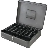 HMF 108-09 Geldkassette Münzzählbrett 30 x 24 x 9 cm Silber