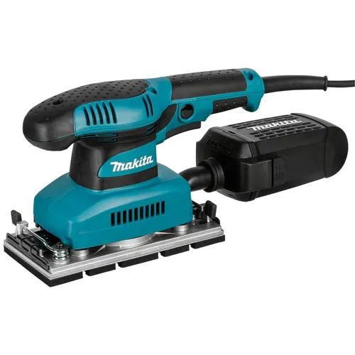 Makita BO3710 Schwingschleifer 190W - Schleifmaschine mit 190W Leistung, ideal für präzises Schleifen und eine Staubbox für sauberen Einsatz. Perfekt für Heimwerker und Profis!