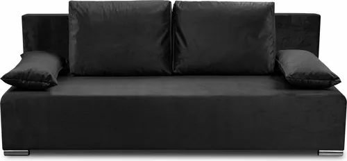 Ecco DELUXE Sofa mit Schlaffunktion (Schwarz)