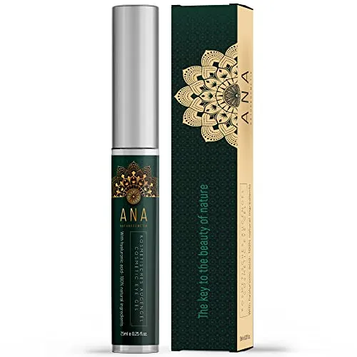 Anti-Aging Hyaluron Augengel – Zum Auffüllen kleiner Falten – Soforteffekt – Ein biologisches Augengel mit Hyaluron – 7,5ml – ANA Naturkosmetik Made in Germany
