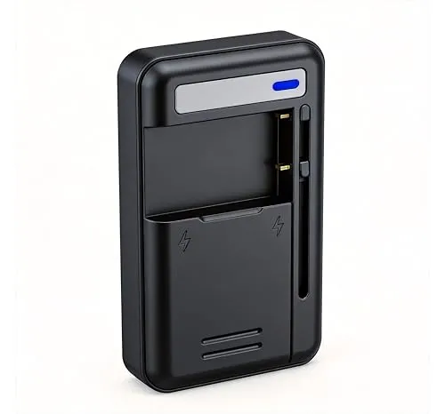 Universales 2in1 Akku Ladegerät mit USB-C für 29-66mm Akkus