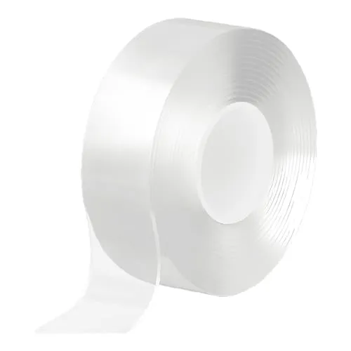 Doppelseitiges Klebeband，5m x 2cm x 1mm Extra Stark Transparent,Abnehmbar Spurlos Double Sided Tape, Mehrzweck