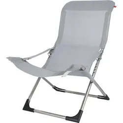 Fiam Fiesta Sessel - Aluminium in Grau - Gartenstühle: Der Fiam Fiesta Sessel ist ein leichter Klappsessel aus Aluminium, ideal für Strand, Camping und Garten. Bequem und platzsparend – perfekt für Ihre Outdoor-Aktivitäten!