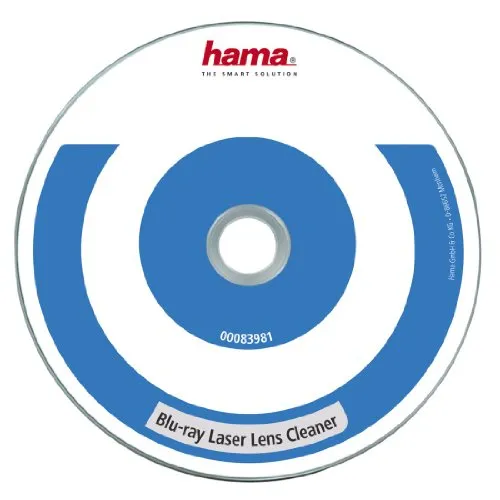 Hama Blu-Ray Reinigungsdisc für optimale Wiedergabe - Effektive Blu-ray-Reinigungsdisc zur Reinigung der Laseroptik in Blu-ray-Playern und Konsolen. Mit 3 Mikrobürsten für eine verbesserte Wiedergabequalität. Lieferung in umweltfreundlicher Verpackung.
