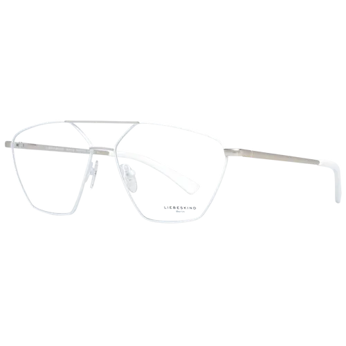 Liebeskind Brille 11023-00210 Unisex Weiß - Brillenfassungen aus robustem Edelstahl mit modernem Trapez-Stil, ideal für jeden Anlass. Inklusive neutralem Brillenbeutel für sicheren Transport.
