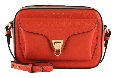 COCCINELLE Beat Soft Camera Bag aus echtem Rindsleder - Elegante COCCINELLE Umhängetasche aus hochwertigem Rindsleder, ideal für stilvolle Auftritte. Verstellbarer Schulterriemen für optimalen Tragekomfort und ausreichend Platz für Ihre Wertsachen.