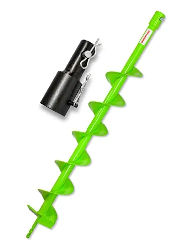 WERHE Bohrer für Erdbohrer 120 mm passend für Stihl BT 106 C, BT 120 C, BT 121, BT 130, BT 131 präzise Bohrspitze Pfahlbohrer