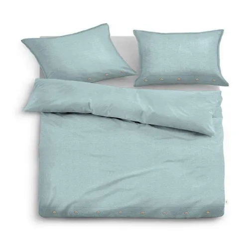 TOM TAILOR Leinen Bettwäsche in blau von TOM TAILOR HOME
