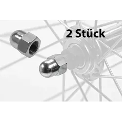 Stück Fahrrad Hinterrad Hut Achs Mutter M10x21 Nabe 15mm - Silber 2