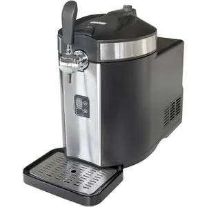 Unold BIERZAPFANLAGE Franzl - 5L Bierzapfanlage mit Kompressor-Kühlung, integriertes CO2-Drucksystem für frisches Bier zuhause
