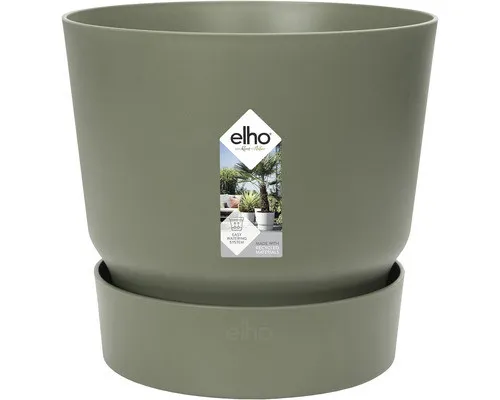 Blumentopf Pflanztopf Elho Greenville Kunststoff 20 x 20 x 18,4 cm grün