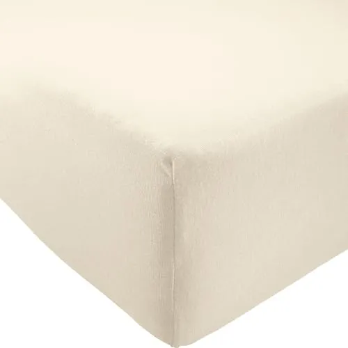 REDBEST Spannbettlaken Pittsburgh Single-Jersey Sand Größe 90x190 cm - 100x200 cm