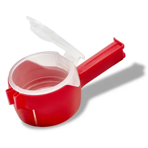 Easy-Clip Beutelverschluss Tütenclip mit Deckel und Ausgießer luftdicht