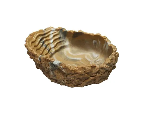 HOBBY Terrariendeko Trinkschale M, 150 ml grau-beige