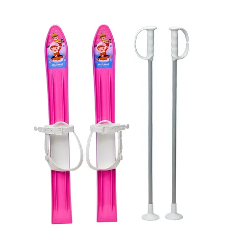 Kinderski mit Stöcken Master 60cm Pink