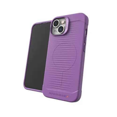 Gear4 ZAGG Havana Snap D30 Schutzhülle Kompatibel mit iPhone 14, Schlank, Stoßfest, Kabelloses Laden, (Lila)