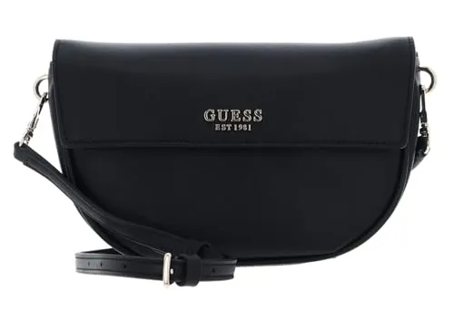 GUESS HWBG9645190BLA CERELIA FLAP SHOULDER BAG Women BLACK Size One Size